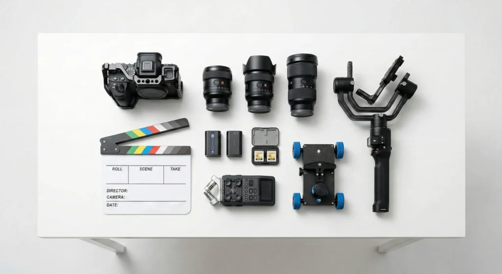 Roteiro audiovisual focado em negócios, produção e edição de vídeos para Web. Videoaulas, apresentações, GIFS, vinhetas e slide shows.